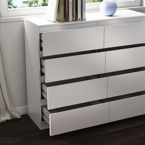 Commode  Calisto, Blanc, 120x101.5cm