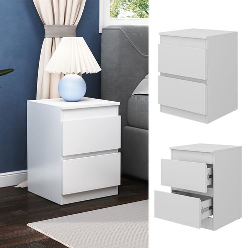 Table De Nuit Calisto 41303 Blanc 40x55cm