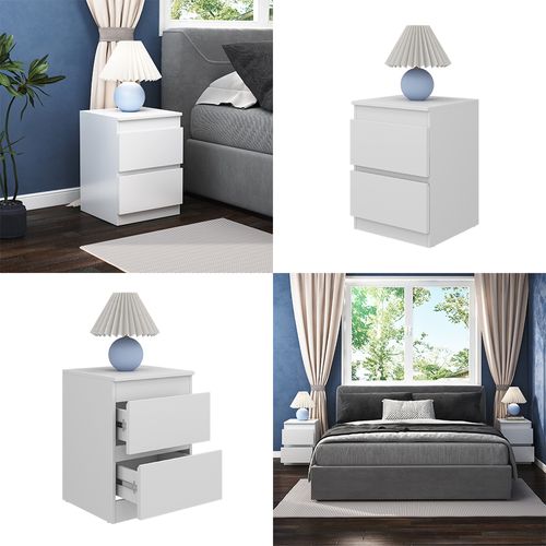 Table De Nuit Calisto 41303 Blanc 40x55cm