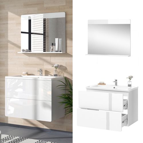 Meubles Bain Izan 41538 Blanc 3 Pièces