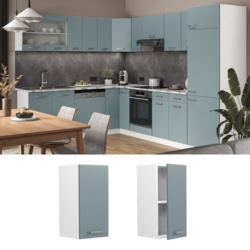 Elément Haut De Cuisine R-line 41207 Bleu-gris 30cm