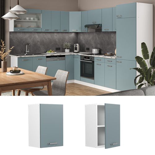 Elément Haut De Cuisine R-line 41219 Bleu-gris 40cm