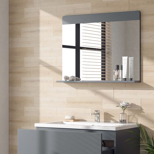 Miroir De Salle De Bain Izan 41580 Gris 80.1x62cm
