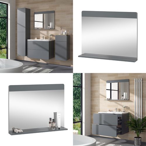 Miroir De Salle De Bain Izan 41580 Gris 80.1x62cm