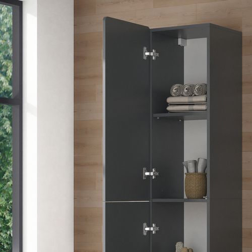 Colonne De Salle De Bain Izan, Gris, 36.6x171.6cm