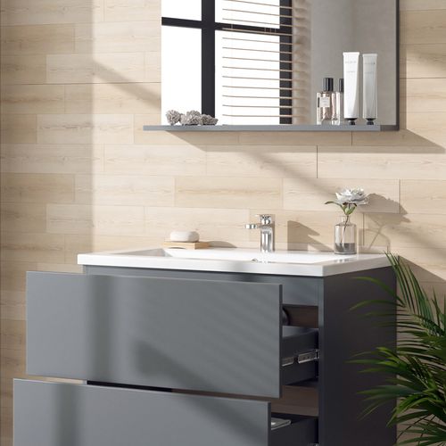 Meubles Bain Izan 41608 Gris 3 Pièces