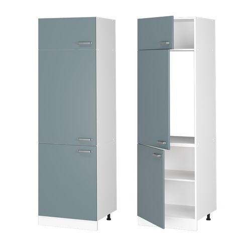 Armoire Haute Universelle R-line 41712 Bleu-gris 60cm Avec Portes