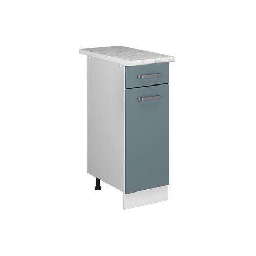 Meuble Bas Universel R-line 41760 Bleu-gris 30cm Avec Tiroir, Avec Pt