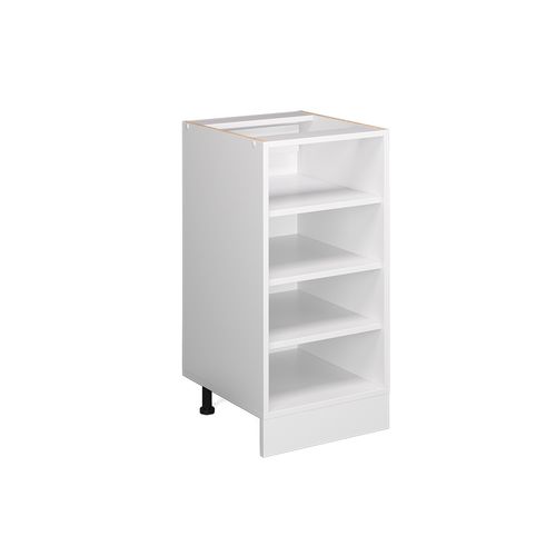 Étagère Basse R-line 41810 Blanc 40cm Avec Étagères Ouvertes, Sans Pt