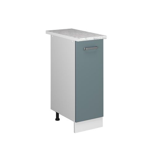 Meuble Bas Universel R-line 41844 Bleu-gris 30cm Avec Porte, Avec Pt