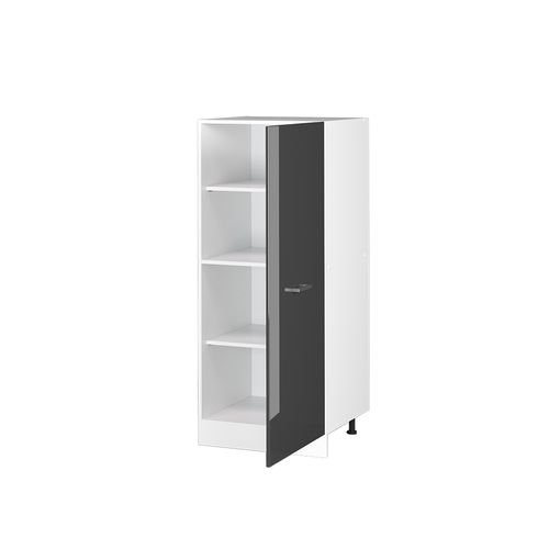 Armoire Haute Universelle R-line 41886 Anthracite Haute Brillance 60cm Avec Grande Porte