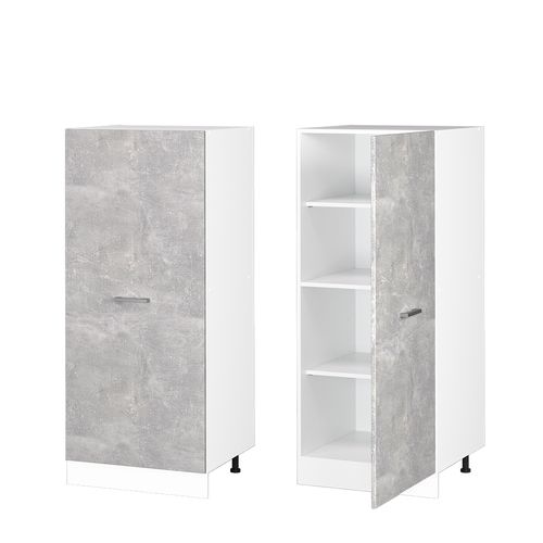 Armoire Haute Universelle R-line 41888 Béton 60cm Avec Grande Porte