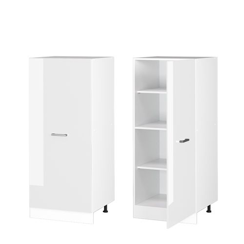 Armoire Haute Universelle R-line 41896 Blanc Haute Brillance 60cm Avec Grande Porte