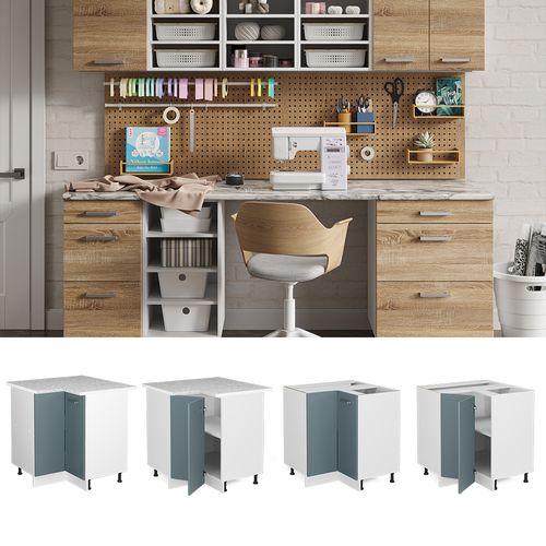 Universal Armoire Dangle R-line 41992 Bleu-gris 75.6cm Avec Porte, Avec Pt