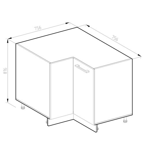 Universal Armoire Dangle R-line 41995 Sonoma 75.6cm Avec Porte, Sans Pt