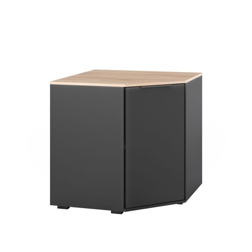 Sideboard Betti 41614 Anthracite/sonoma 77.9x77.9cm Avec 1 Porte