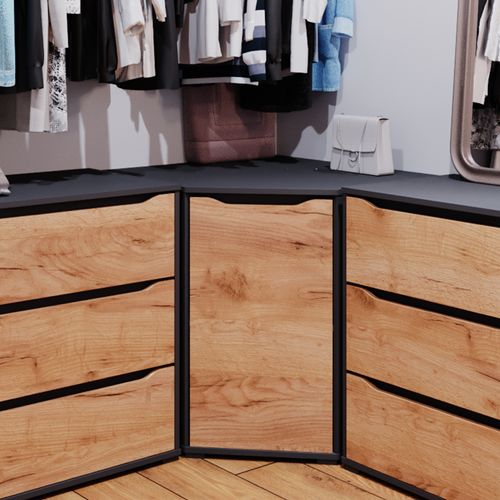 Sideboard Ruben 41622 Chêne De Force Doré 78x76.6cm Avec Portes