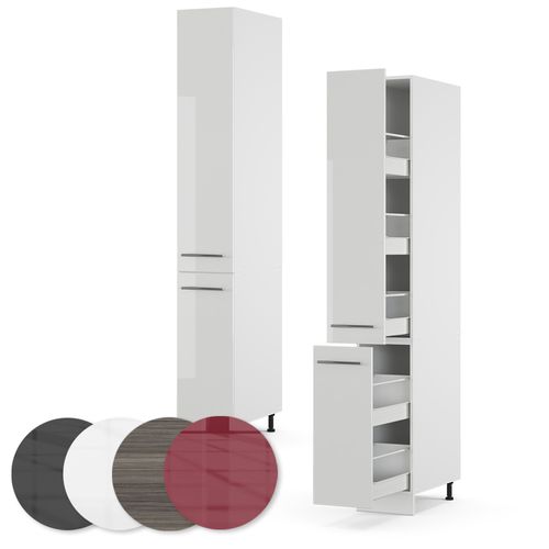 Colonne De Salle De Bain Fame-line, Blanc Haute Brillance, 30x206.8cm