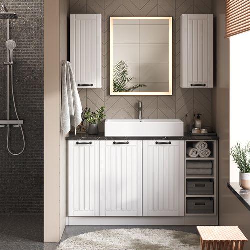 Meuble De Rangement De Salle De Bain Fame-line, Vert Or Campagne, 40x82cm