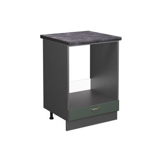 Meuble Pour Four Fame-line 45464 Vert Or Campagne 60cm , Pt Anthracite