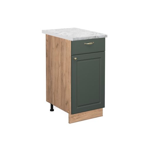 Meuble Cuisine Fame-line 45555 Vert Or Campagne 40cm , Pt Marbre
