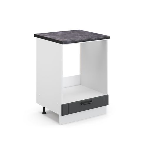 Meuble Pour Four Fame-line 45589 Anthracite Campagne 60cm , Pt Anthracite