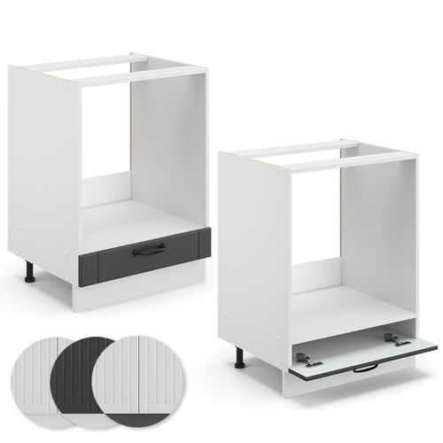 Meuble Pour Four Fame-line 45589 Anthracite Campagne 60cm , Pt Anthracite