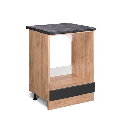 Meuble Pour Four R-line 45695 Anthracite Haute Brillance 60cm , Pt Anthracite