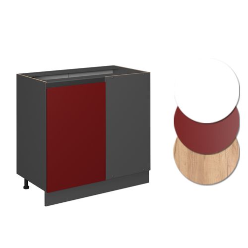 Meuble Dangle R-line 46139 Rouge 86cm  J-shape Pt Marbre