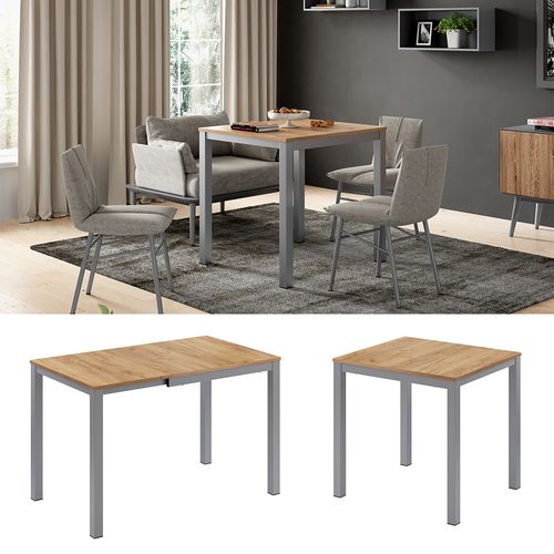 Table De Salle à Manger Granny 50577 Chêne/gris 120x70cm Extensible