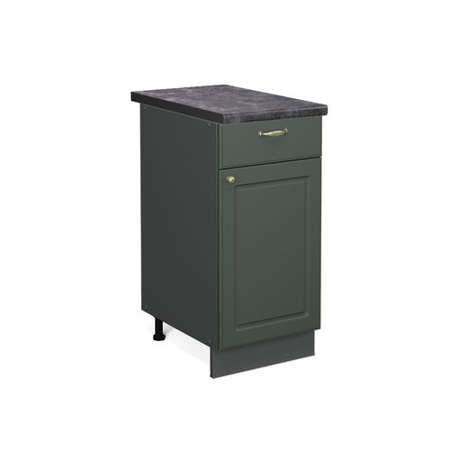 Meuble Cuisine Fame-line 46376 Vert Or Campagne 40cm , Pt Anthracite