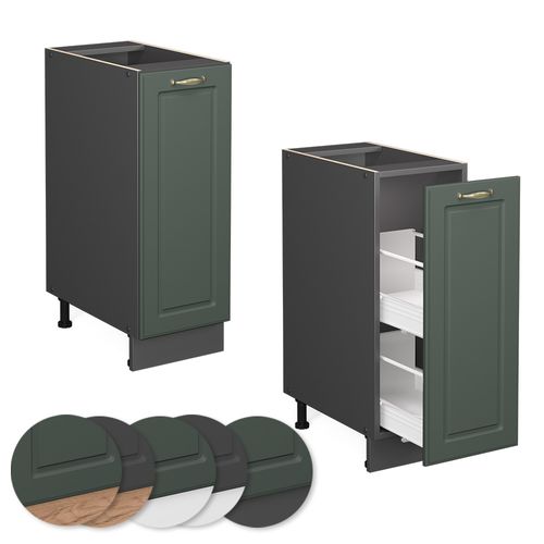 Meuble De Cuisine Fame-line 46838 Vert Or Campagne 30cm , Pt Anthracite