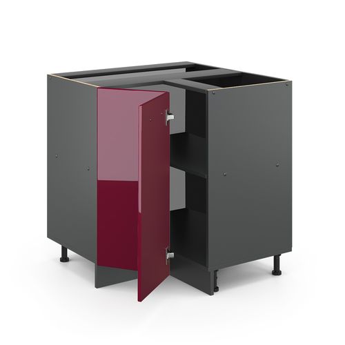 Meuble Dangle R-line 46880 Rouge Brillant 75.6cm , Pt Anthracite