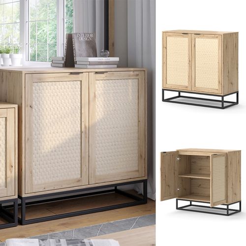 Commode Natal, Marron, 140x92.5cm Avec 2 Portes