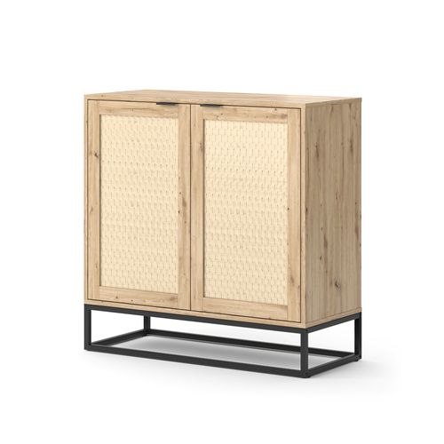 Commode Natal, Marron, 140x92.5cm Avec 2 Portes