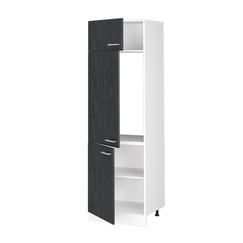 Armoire Pour Frigo R-line 47465 Béton Noir 60cm
