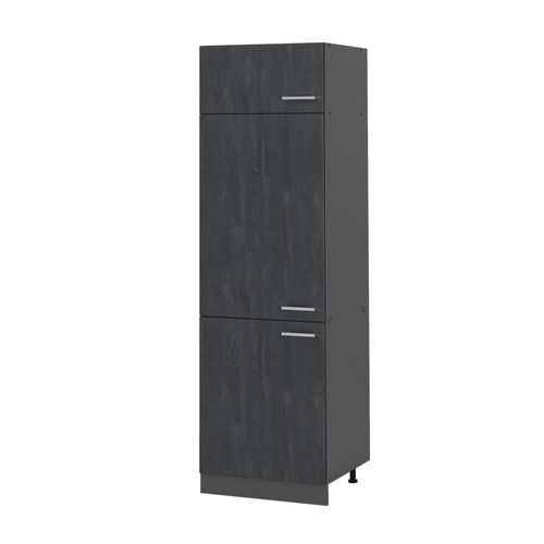 Armoire Pour Frigo R-line 47501 Béton Noir 60cm