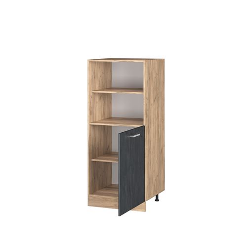 Meuble Pour Four R-line 47565 Béton Noir 60cm