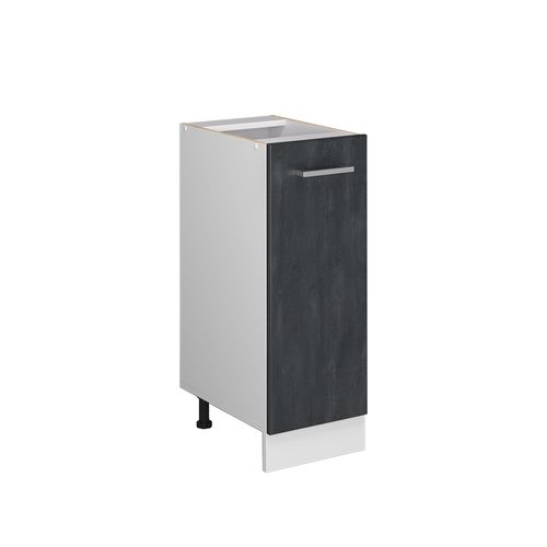Meuble De Cuisine R-line 47585 Béton Noir 30cm Pt Anthracite