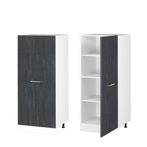 Meuble Pour Four R-line 47591 Béton Noir 60cm