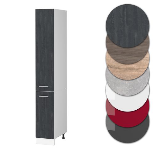 Meuble Haute De Cuisine R-line 47592 Béton Noir 30cm