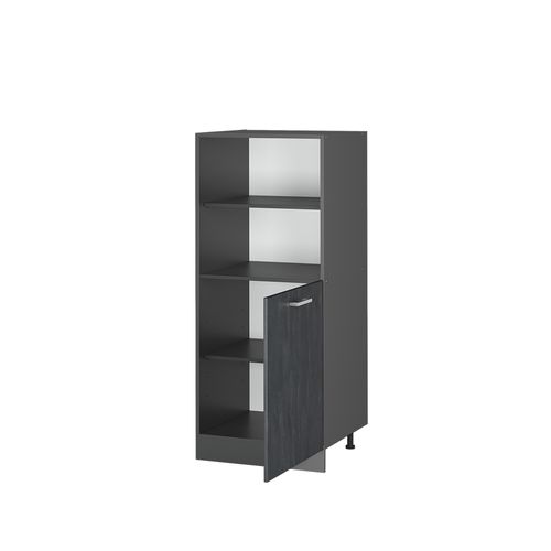 Meuble Pour Four R-line 47615 Béton Noir 60cm