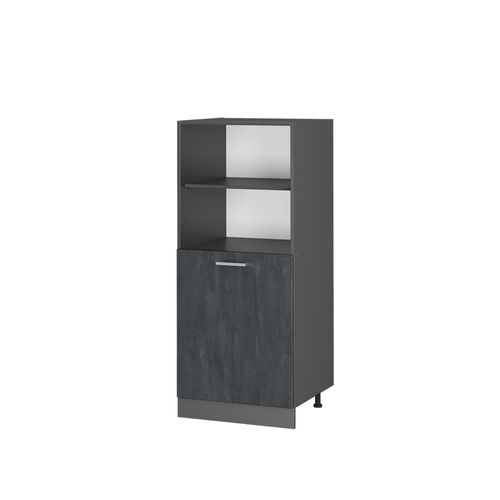 Meuble Pour Four R-line 47615 Béton Noir 60cm