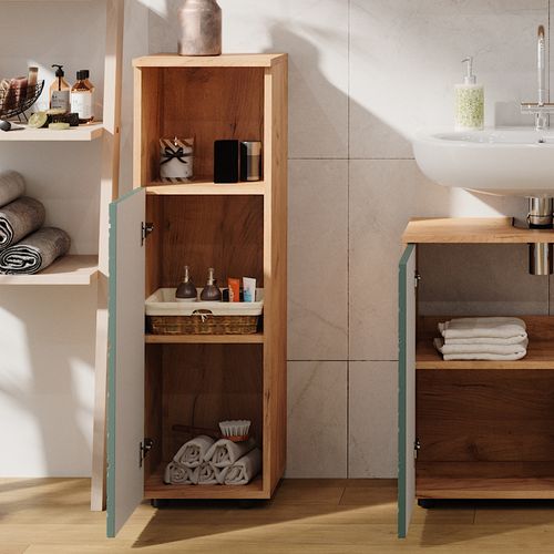 Armoire Midisch Irma, Chêne De Force Doré, 30x95cm