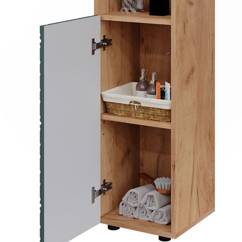 Armoire Midisch Irma, Chêne De Force Doré, 30x95cm