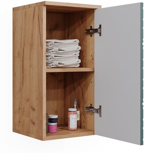 Armoire Murale Irma, Vert, 30x59cm 2 Compartiments, Salle De Bain