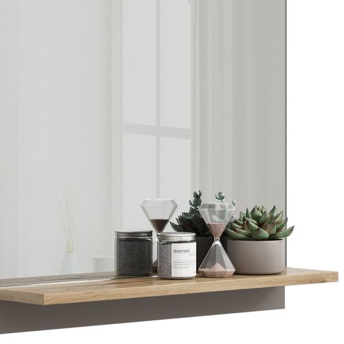 Armoire De Toilette Marelle 47660 Grège 60x67cm Avec Étagère