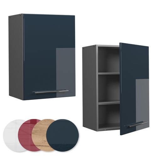 Elément Haut De Cuisine Fame-line 48828 Bleu Foncé Brillant 50cm