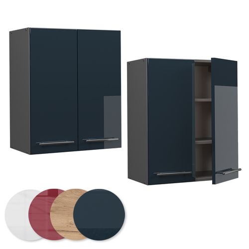 Elément Haut De Cuisine Fame-line 48829 Bleu Foncé Brillant 60cm