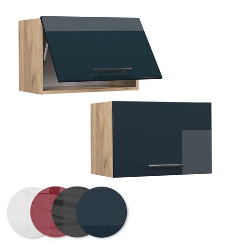 Elément Haut De Cuisine Fame-line 48880 Bleu Foncé Brillant 60cm Plat